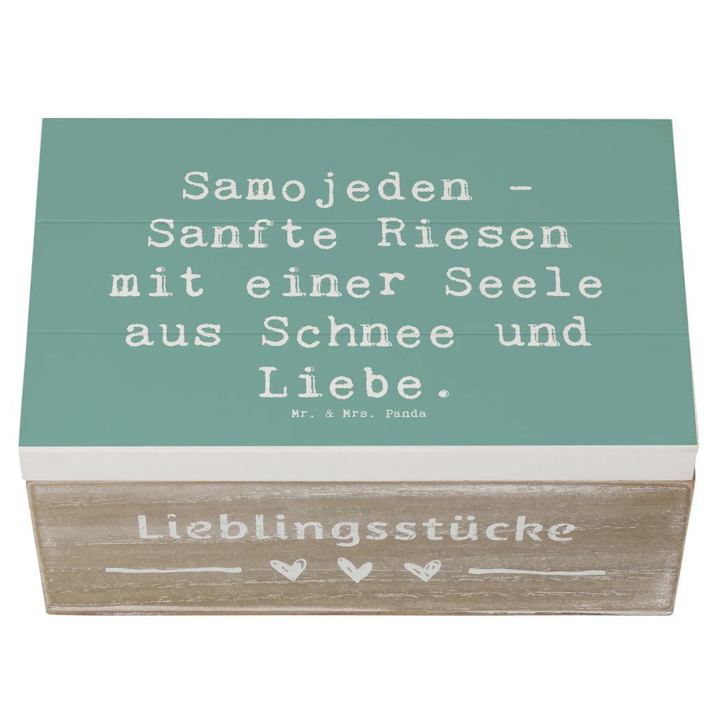 Holzkiste Spruch Samojede Liebe XXL, Erinnerungsbox, Geschenkbox, Dekokiste, Erinnerungskiste, Truhe, Kiste, Aufbewahrungsbox, Schatzkiste, Holzkiste, Schatulle, Geschenkdose, Hund, Hunderasse, Rassehund, Hundebesitzer, Geschenk, Tierfreund, Schenken, Welpe
