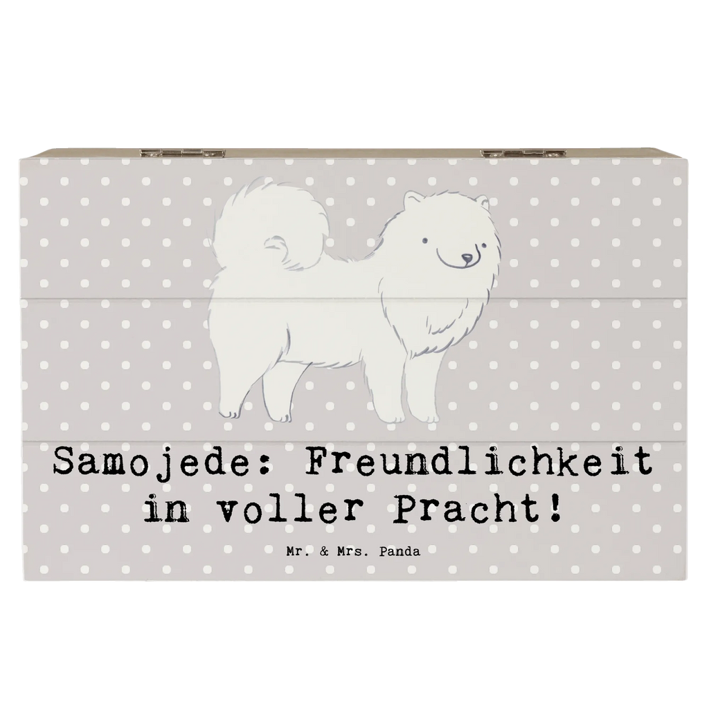Wooden chest Samojede: Freundlichkeit in voller Pracht! Erinnerungskiste, Kiste, XXL, Dekokiste, Aufbewahrungsbox, Geschenkdose, Erinnerungsbox, Schatulle, Truhe, Schatzkiste, Holzkiste, Geschenkbox, Hund, Hunderasse, Rassehund, Hundebesitzer, Geschenk, Tierfreund, Schenken, Welpe