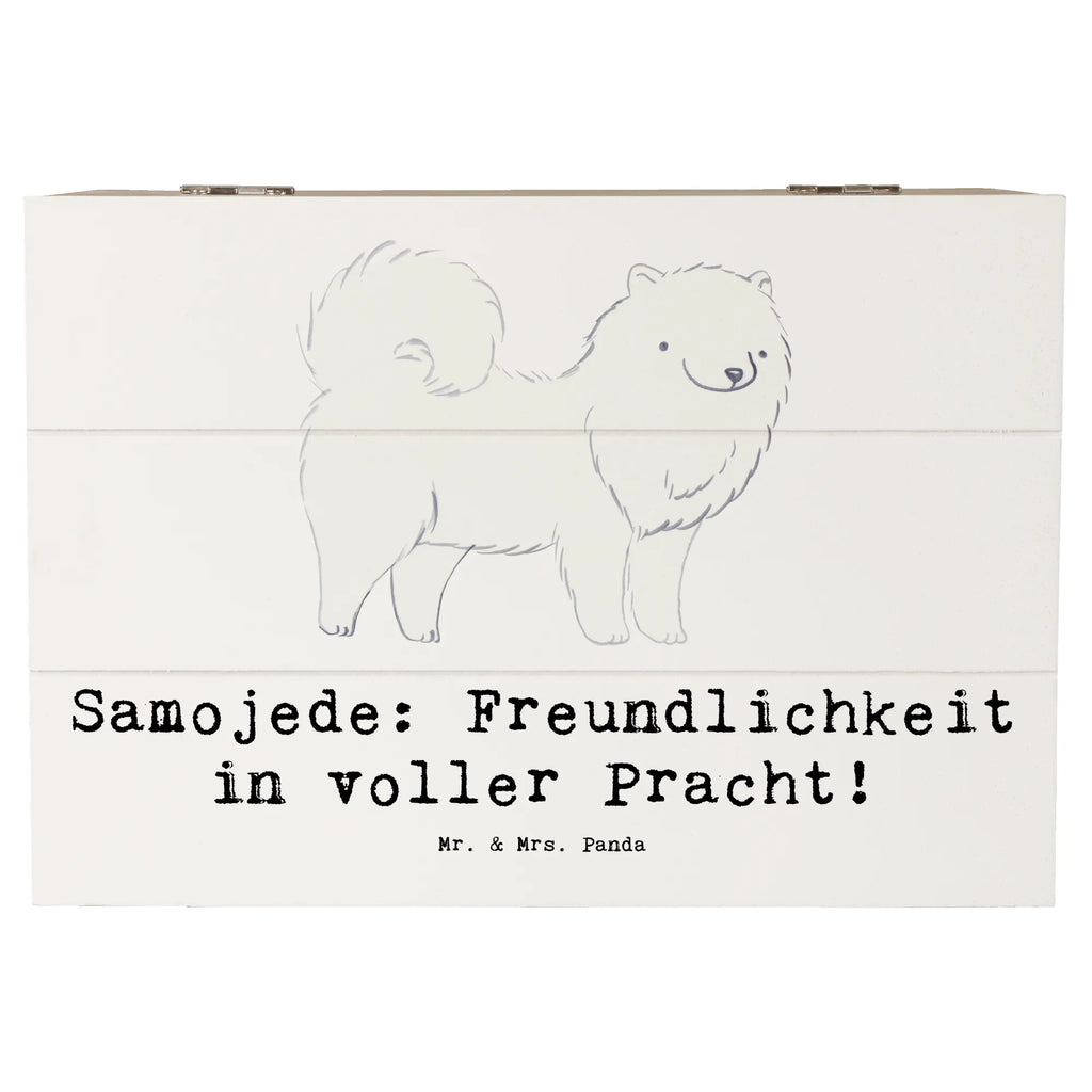 Wooden chest Samojede: Freundlichkeit in voller Pracht! Erinnerungskiste, Kiste, XXL, Dekokiste, Aufbewahrungsbox, Geschenkdose, Erinnerungsbox, Schatulle, Truhe, Schatzkiste, Holzkiste, Geschenkbox, Hund, Hunderasse, Rassehund, Hundebesitzer, Geschenk, Tierfreund, Schenken, Welpe