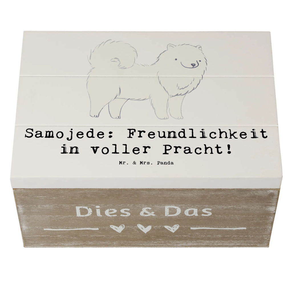 Wooden chest Samojede: Freundlichkeit in voller Pracht! Erinnerungskiste, Kiste, XXL, Dekokiste, Aufbewahrungsbox, Geschenkdose, Erinnerungsbox, Schatulle, Truhe, Schatzkiste, Holzkiste, Geschenkbox, Hund, Hunderasse, Rassehund, Hundebesitzer, Geschenk, Tierfreund, Schenken, Welpe