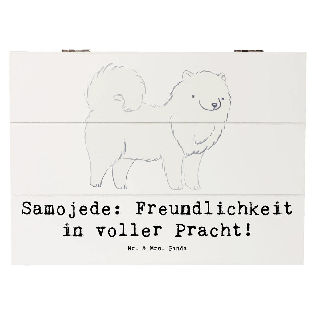 Wooden chest Samojede: Freundlichkeit in voller Pracht! Erinnerungskiste, Kiste, XXL, Dekokiste, Aufbewahrungsbox, Geschenkdose, Erinnerungsbox, Schatulle, Truhe, Schatzkiste, Holzkiste, Geschenkbox, Hund, Hunderasse, Rassehund, Hundebesitzer, Geschenk, Tierfreund, Schenken, Welpe