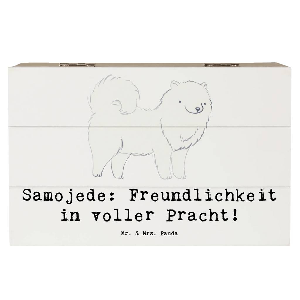Wooden chest Samojede: Freundlichkeit in voller Pracht! Erinnerungskiste, Kiste, XXL, Dekokiste, Aufbewahrungsbox, Geschenkdose, Erinnerungsbox, Schatulle, Truhe, Schatzkiste, Holzkiste, Geschenkbox, Hund, Hunderasse, Rassehund, Hundebesitzer, Geschenk, Tierfreund, Schenken, Welpe