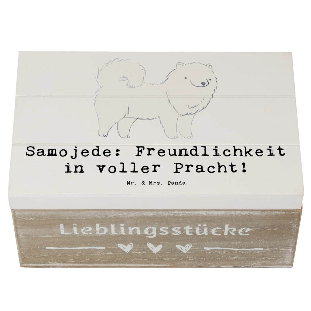 Wooden chest Samojede: Freundlichkeit in voller Pracht! Erinnerungskiste, Kiste, XXL, Dekokiste, Aufbewahrungsbox, Geschenkdose, Erinnerungsbox, Schatulle, Truhe, Schatzkiste, Holzkiste, Geschenkbox, Hund, Hunderasse, Rassehund, Hundebesitzer, Geschenk, Tierfreund, Schenken, Welpe