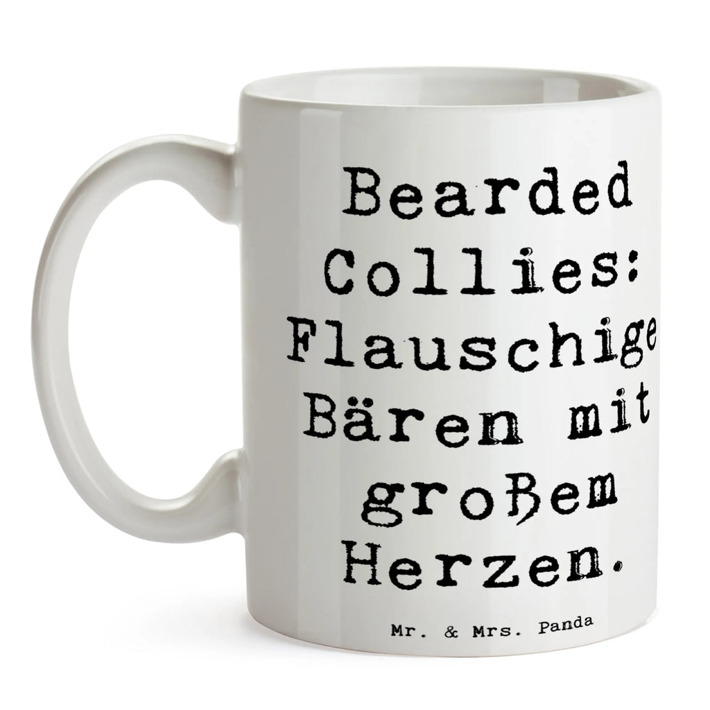 Tasse Spruch Bearded Collie Bärenherz Geschenktasse, Bürotasse, Tasse, Tasse mit Zitaten, Porzellantasse, Tasse mit Motiven, Teetasse, Keramiktasse, Kaffeetasse, Hund, Hunderasse, Rassehund, Hundebesitzer, Geschenk, Tierfreund, Schenken, Welpe