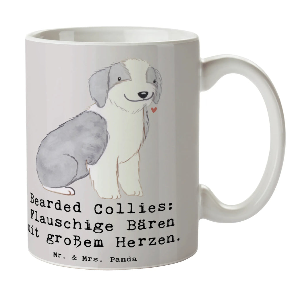 Tasse Bearded Collie Bärenherz Geschenktasse, Keramiktasse, Tasse mit Motiven, Teetasse, Porzellantasse, Kaffeetasse, Bürotasse, Tasse, Tasse mit Zitaten, Hund, Hunderasse, Rassehund, Hundebesitzer, Geschenk, Tierfreund, Schenken, Welpe