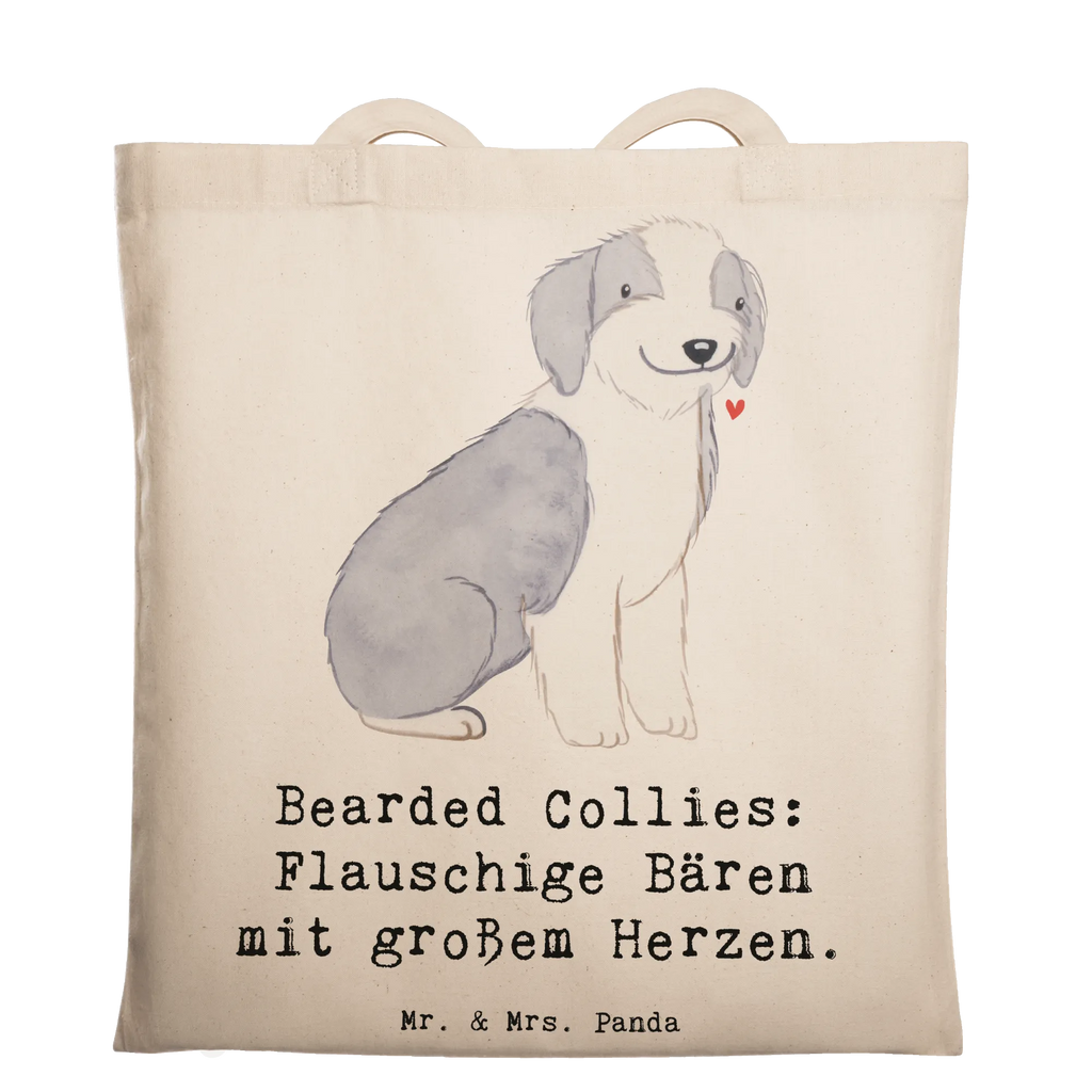 Tote bag Bearded Collies: Flauschige Bären mit großem Herzen. Strandtasche, Schultertasche, Umhängetasche, Beuteltasche, Tasche, Einkaufstasche, Einkaufstüte, Jutebeutel, Shopper, Tragetasche, Stofftasche, Beutel, Badetasche, Laptoptasche, Stoffbeutel, Jutetasche, Hund, Hunderasse, Rassehund, Hundebesitzer, Geschenk, Tierfreund, Schenken, Welpe