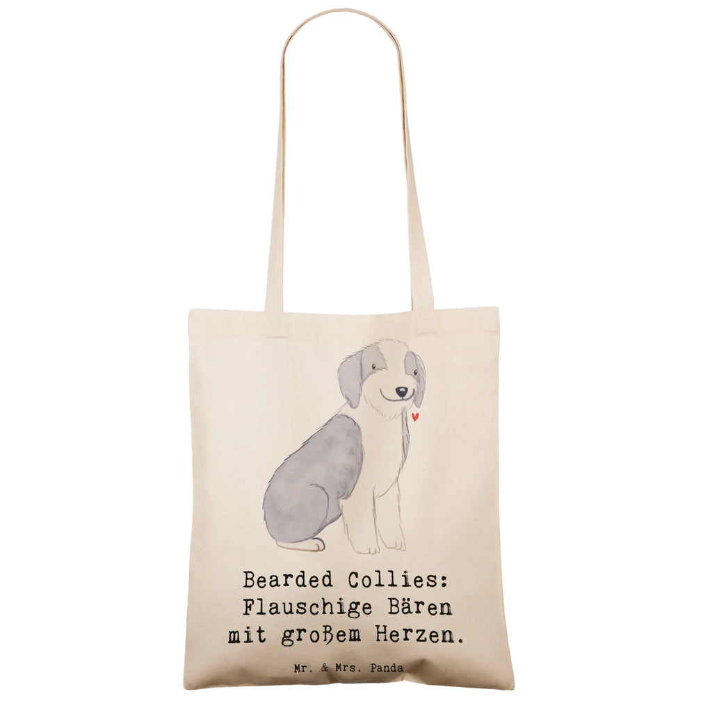 Tote bag Bearded Collies: Flauschige Bären mit großem Herzen. Strandtasche, Schultertasche, Umhängetasche, Beuteltasche, Tasche, Einkaufstasche, Einkaufstüte, Jutebeutel, Shopper, Tragetasche, Stofftasche, Beutel, Badetasche, Laptoptasche, Stoffbeutel, Jutetasche, Hund, Hunderasse, Rassehund, Hundebesitzer, Geschenk, Tierfreund, Schenken, Welpe