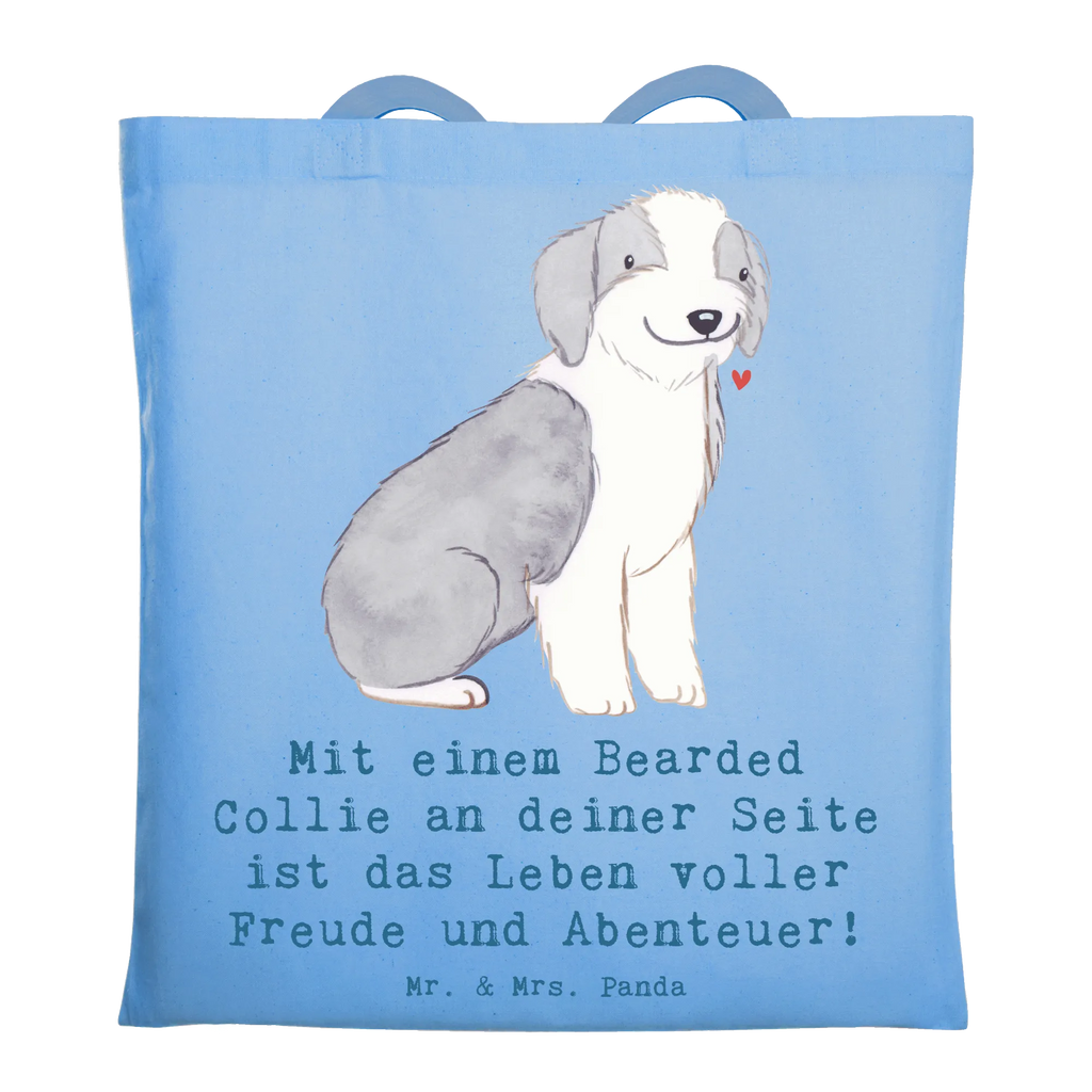 Tragetasche Bearded Collie Freund Jutebeutel, Strandtasche, Schultertasche, Beutel, Laptoptasche, Stofftasche, Einkaufstasche, Badetasche, Shopper, Tragetasche, Umhängetasche, Beuteltasche, Tasche, Stoffbeutel, Jutetasche, Einkaufstüte, Hund, Hunderasse, Rassehund, Hundebesitzer, Geschenk, Tierfreund, Schenken, Welpe