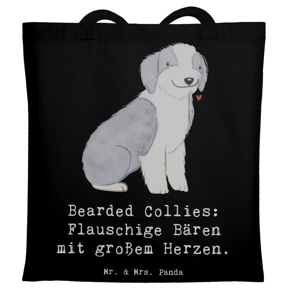 Tote bag Bearded Collies: Flauschige Bären mit großem Herzen. Strandtasche, Schultertasche, Umhängetasche, Beuteltasche, Tasche, Einkaufstasche, Einkaufstüte, Jutebeutel, Shopper, Tragetasche, Stofftasche, Beutel, Badetasche, Laptoptasche, Stoffbeutel, Jutetasche, Hund, Hunderasse, Rassehund, Hundebesitzer, Geschenk, Tierfreund, Schenken, Welpe
