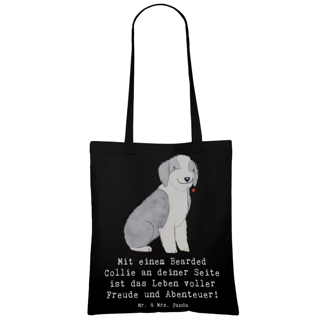 Tragetasche Bearded Collie Freund Jutebeutel, Strandtasche, Schultertasche, Beutel, Laptoptasche, Stofftasche, Einkaufstasche, Badetasche, Shopper, Tragetasche, Umhängetasche, Beuteltasche, Tasche, Stoffbeutel, Jutetasche, Einkaufstüte, Hund, Hunderasse, Rassehund, Hundebesitzer, Geschenk, Tierfreund, Schenken, Welpe