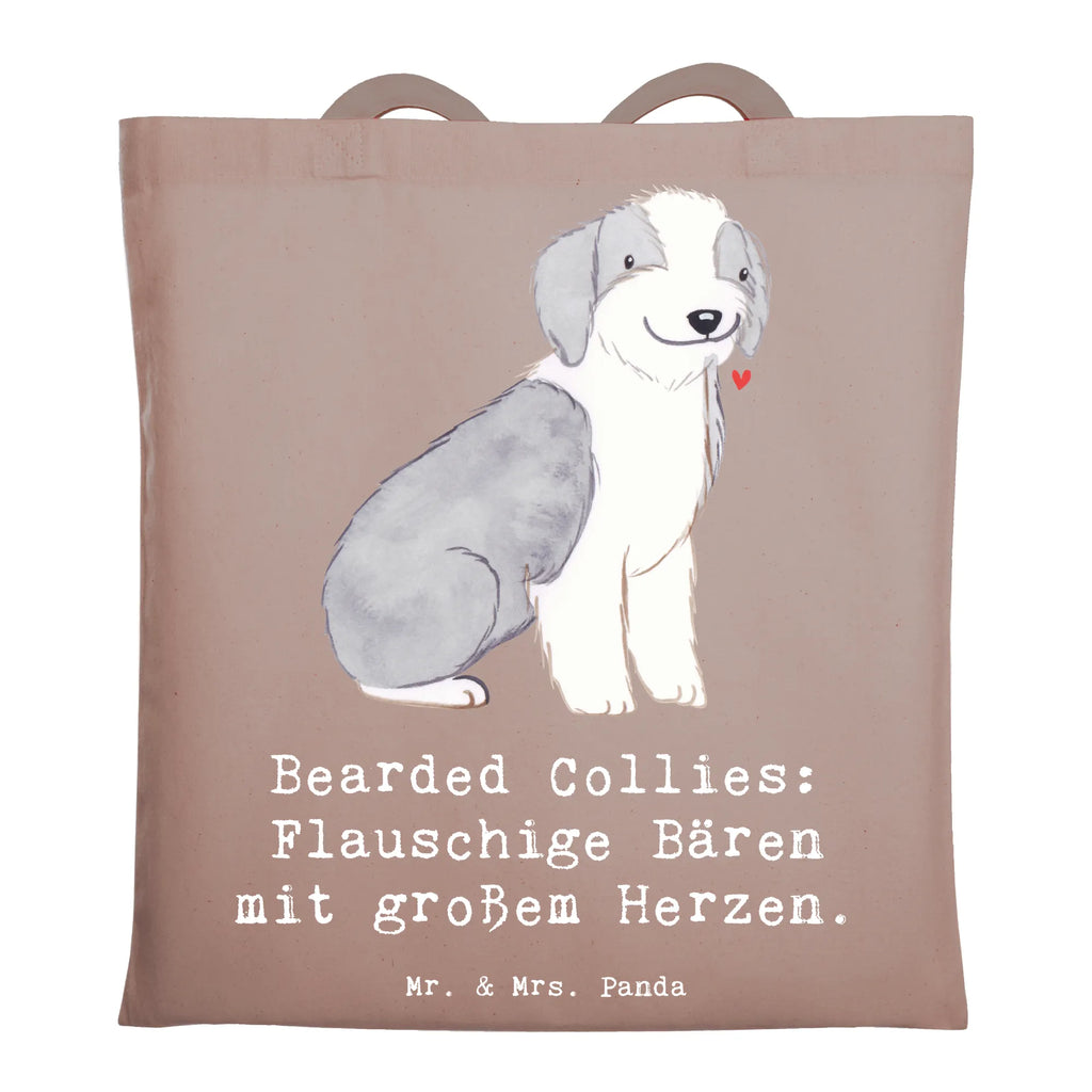 Tote bag Bearded Collies: Flauschige Bären mit großem Herzen. Strandtasche, Schultertasche, Umhängetasche, Beuteltasche, Tasche, Einkaufstasche, Einkaufstüte, Jutebeutel, Shopper, Tragetasche, Stofftasche, Beutel, Badetasche, Laptoptasche, Stoffbeutel, Jutetasche, Hund, Hunderasse, Rassehund, Hundebesitzer, Geschenk, Tierfreund, Schenken, Welpe