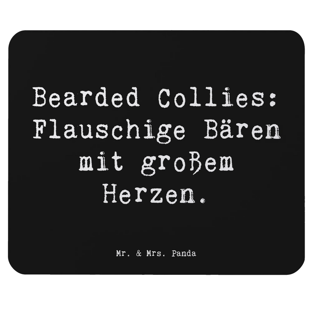 Mouse mat Saying Bearded Collies: Flauschige Bären mit großem Herzen. Büroausstattung, Mauspad Büro, Mauspad, PC Zubehör, Arbeitszimmer, Einzigartiges Mauspad, Designer Mauspad, Mausunterlage, Mousepad, Computer zubehör, Hund, Hunderasse, Rassehund, Hundebesitzer, Geschenk, Tierfreund, Schenken, Welpe