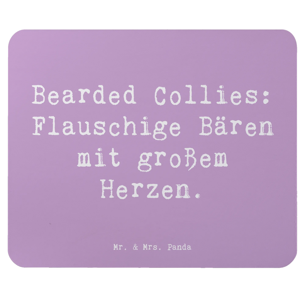 Mouse mat Saying Bearded Collies: Flauschige Bären mit großem Herzen. Büroausstattung, Mauspad Büro, Mauspad, PC Zubehör, Arbeitszimmer, Einzigartiges Mauspad, Designer Mauspad, Mausunterlage, Mousepad, Computer zubehör, Hund, Hunderasse, Rassehund, Hundebesitzer, Geschenk, Tierfreund, Schenken, Welpe