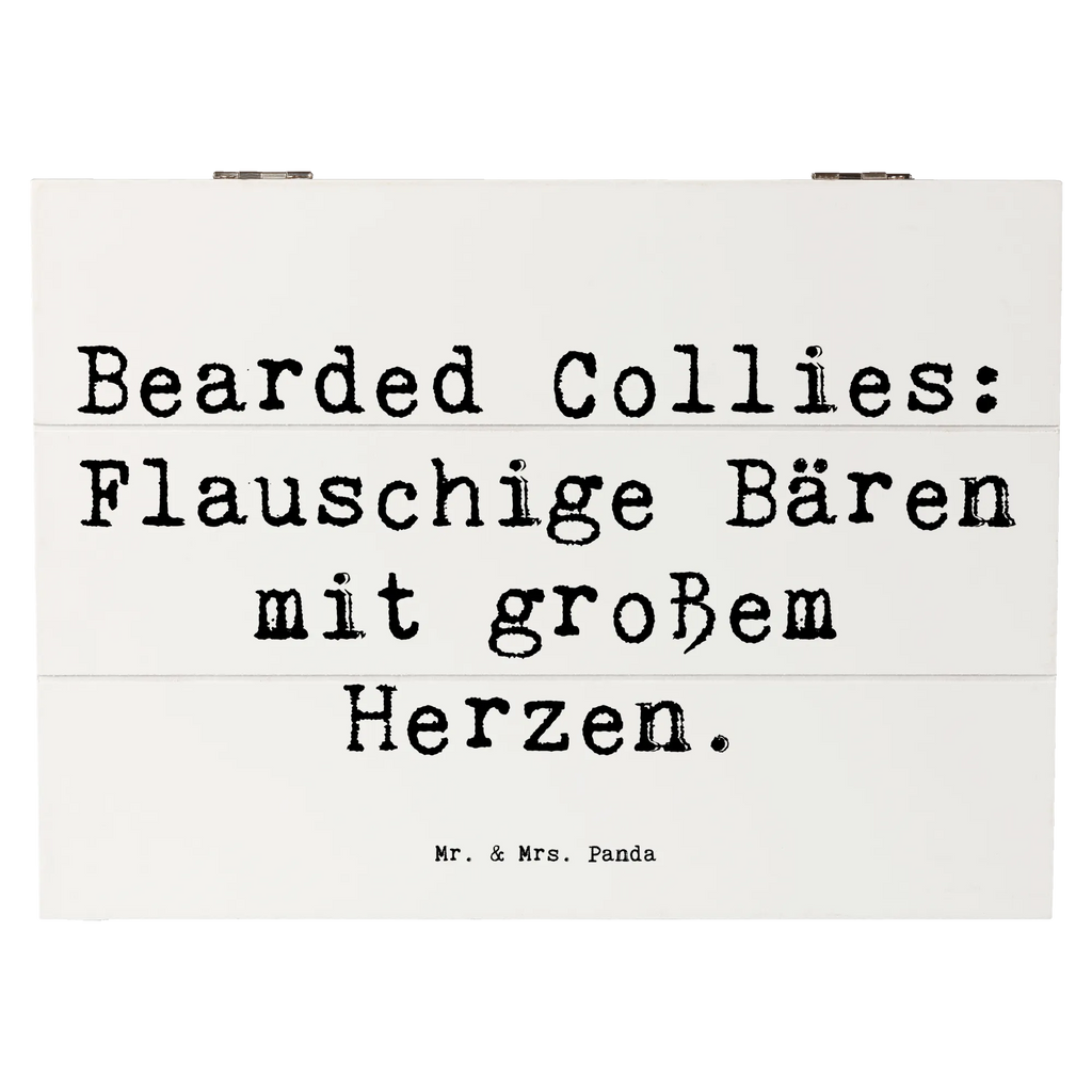 Holzkiste Spruch Bearded Collie Bärenherz Kiste, Geschenkdose, Geschenkbox, Schatzkiste, Erinnerungsbox, XXL, Schatulle, Holzkiste, Dekokiste, Truhe, Erinnerungskiste, Aufbewahrungsbox, Hund, Hunderasse, Rassehund, Hundebesitzer, Geschenk, Tierfreund, Schenken, Welpe