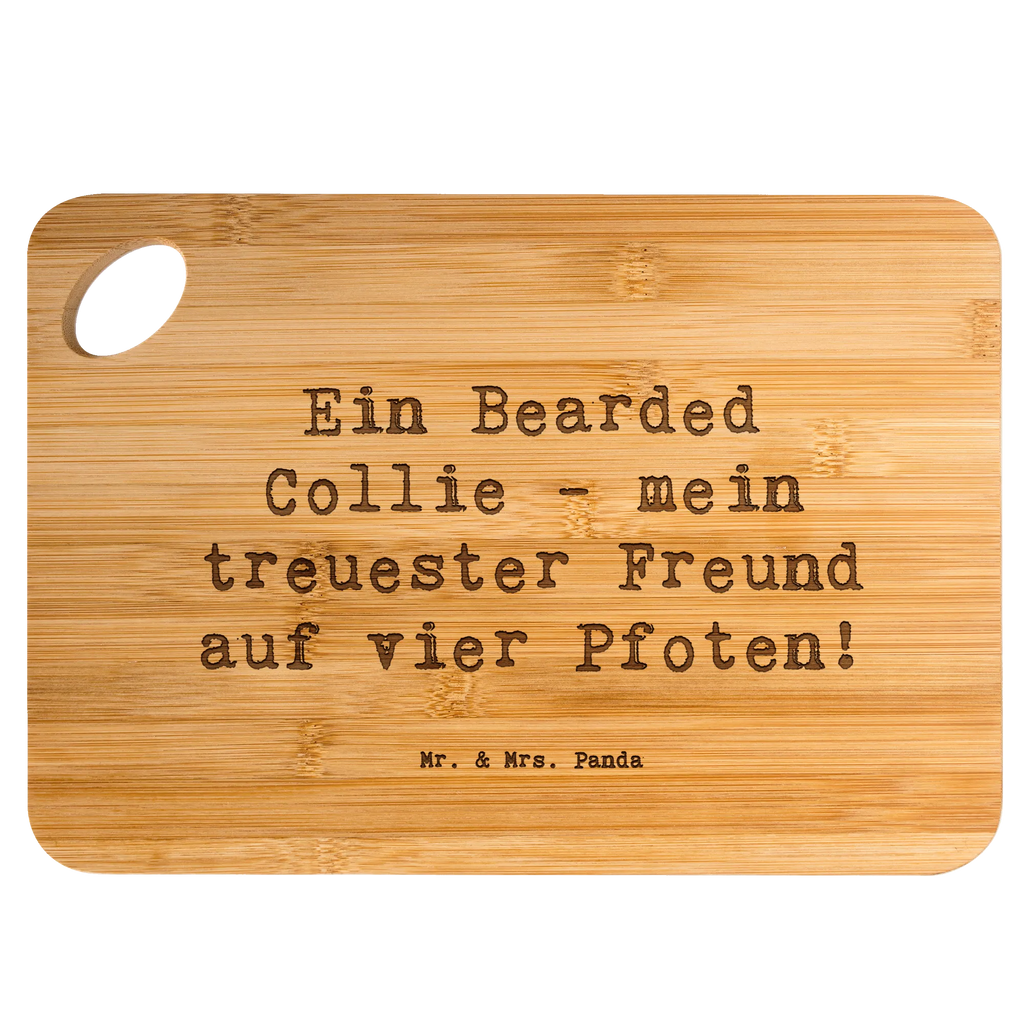 Bamboo chopping board Saying Ein Bearded Collie - mein treuester Freund auf vier Pfoten! solid, robust, breakfast, kitchen, slices, engraving, kitchen board, cutting block, wood, board, nature, dulcimer, cutting board, bamboo, carving board, breakfast board, Dog, dog breed, purebred dog, dog owner, gift, animal lover, giving, puppy