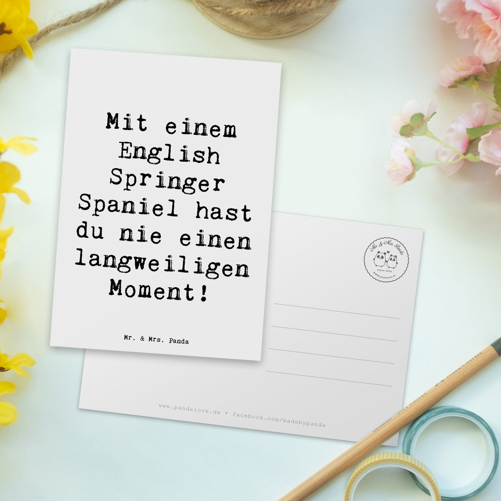 Postkarte Spruch English Springer Spaniel Spaß Einladungskarte, Grußkarte, Dankeskarte, Ansichtskarten, Karte, Ansichtskarte, Einladung Geburtstag, Geburtstagskarte, Einladung, Postkarte, Geschenkkarte, Einladungskarten Geburtstag, Hund, Hunderasse, Rassehund, Hundebesitzer, Geschenk, Tierfreund, Schenken, Welpe