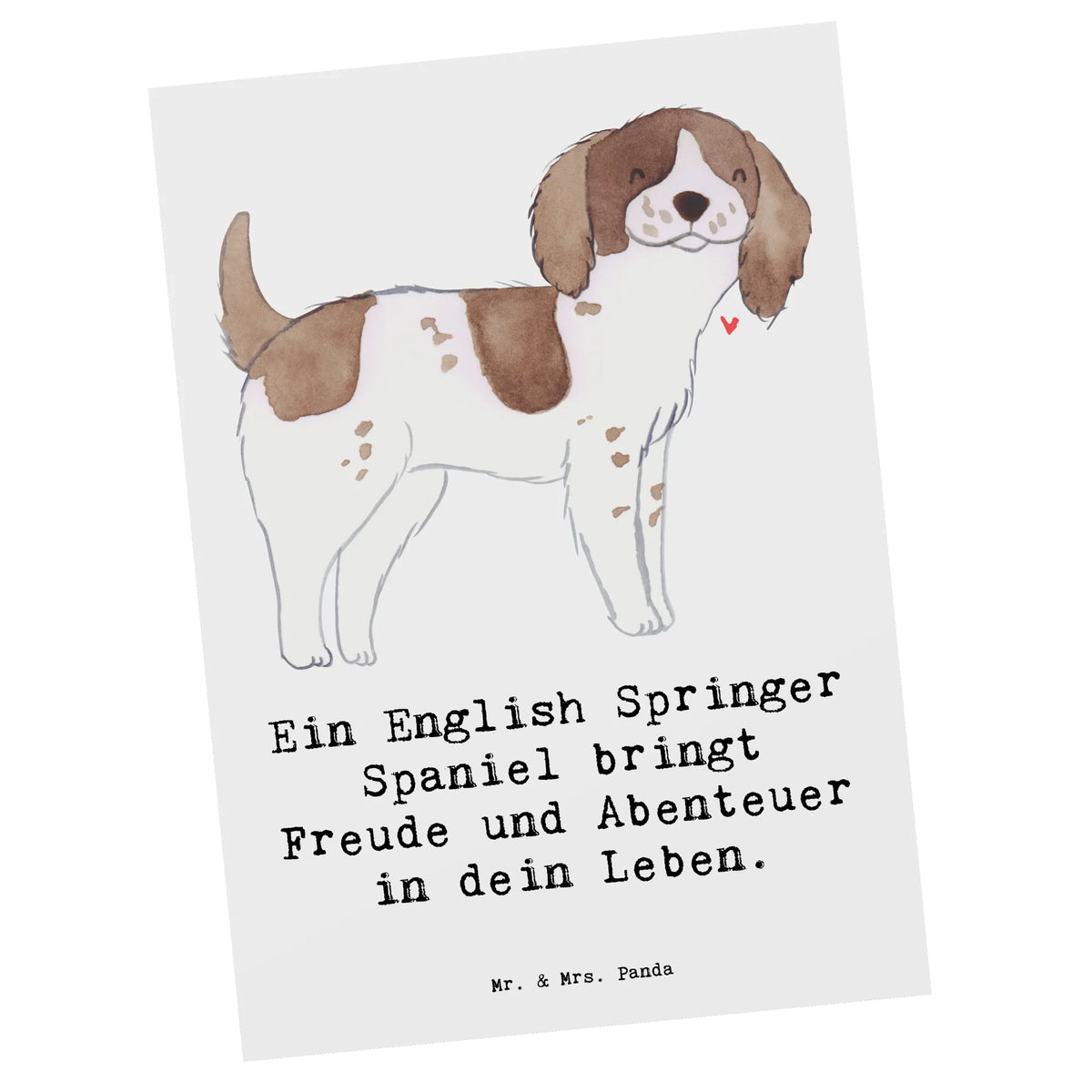 Postkarte English Springer Spaniel Freude
