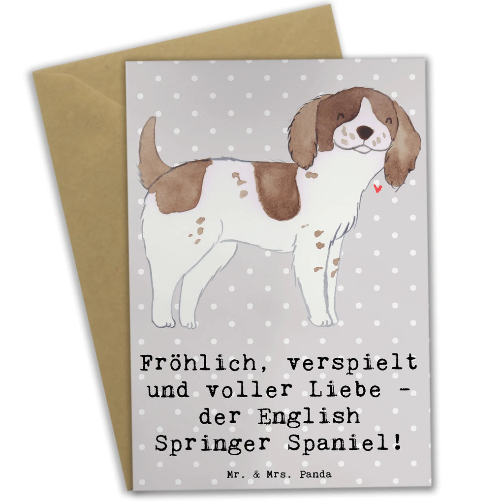 Greetings card Fröhlich, verspielt und voller Liebe - der English Springer Spaniel! Grußkarte, Hochzeitskarte, Karte, Ansichtskarten, Geburtstagskarte, Einladungskarte, Glückwunschkarte, Klappkarte, Hund, Hunderasse, Rassehund, Hundebesitzer, Geschenk, Tierfreund, Schenken, Welpe