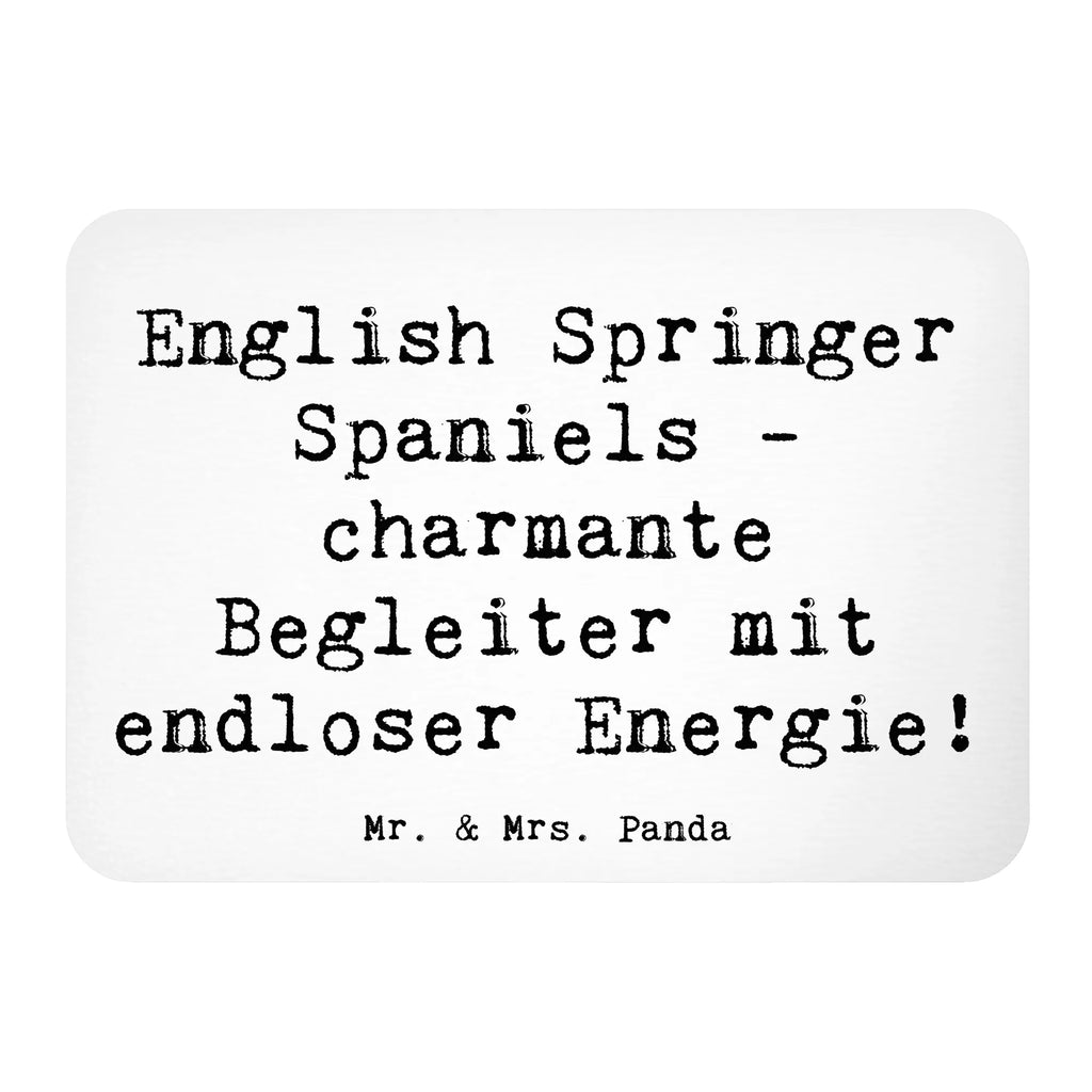 Magnet Saying English Springer Spaniels - charmante Begleiter mit endloser Energie! Souvenir Magnet, Motivmagnete, Notiz Magnet, Pinnwandmagnet, Dekomagnet, Kühlschrankmagnet, Whiteboard Magnet, Kühlschrank Dekoration, Hund, Hunderasse, Rassehund, Hundebesitzer, Geschenk, Tierfreund, Schenken, Welpe
