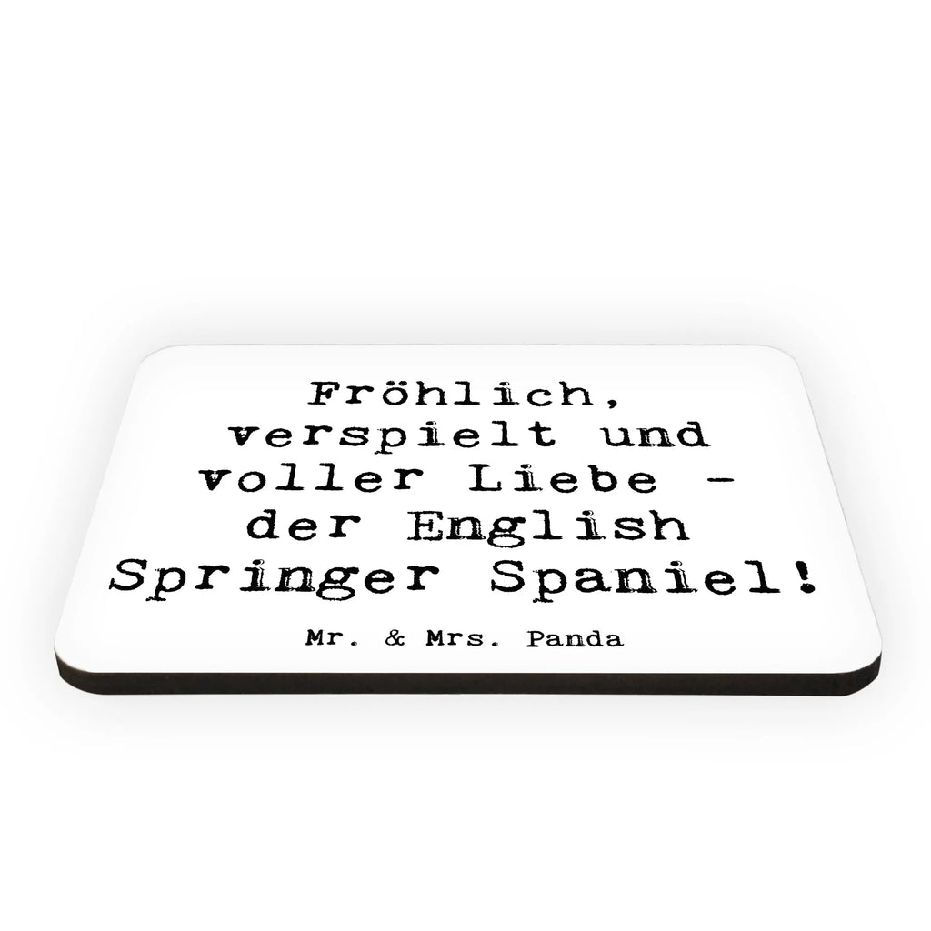 Magnet Saying Fröhlich, verspielt und voller Liebe - der English Springer Spaniel! Pinnwandmagnet, Dekomagnet, Kühlschrank Dekoration, Souvenir Magnet, Notiz Magnet, Whiteboard Magnet, Kühlschrankmagnet, Motivmagnete, Hund, Hunderasse, Rassehund, Hundebesitzer, Geschenk, Tierfreund, Schenken, Welpe
