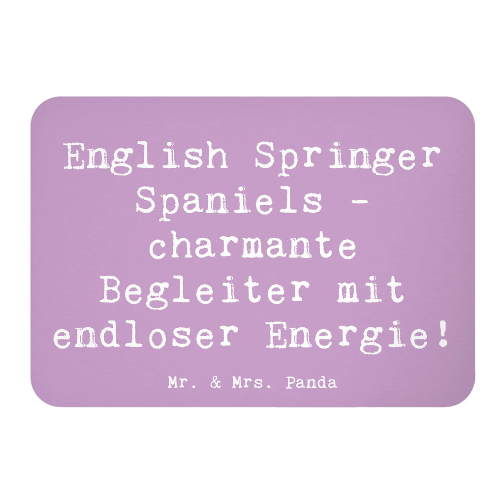 Magnet Saying English Springer Spaniels - charmante Begleiter mit endloser Energie! Souvenir Magnet, Motivmagnete, Notiz Magnet, Pinnwandmagnet, Dekomagnet, Kühlschrankmagnet, Whiteboard Magnet, Kühlschrank Dekoration, Hund, Hunderasse, Rassehund, Hundebesitzer, Geschenk, Tierfreund, Schenken, Welpe