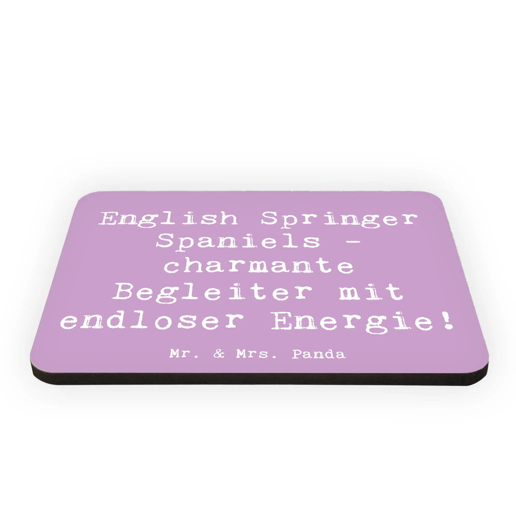 Magnet Saying English Springer Spaniels - charmante Begleiter mit endloser Energie! Souvenir Magnet, Motivmagnete, Notiz Magnet, Pinnwandmagnet, Dekomagnet, Kühlschrankmagnet, Whiteboard Magnet, Kühlschrank Dekoration, Hund, Hunderasse, Rassehund, Hundebesitzer, Geschenk, Tierfreund, Schenken, Welpe