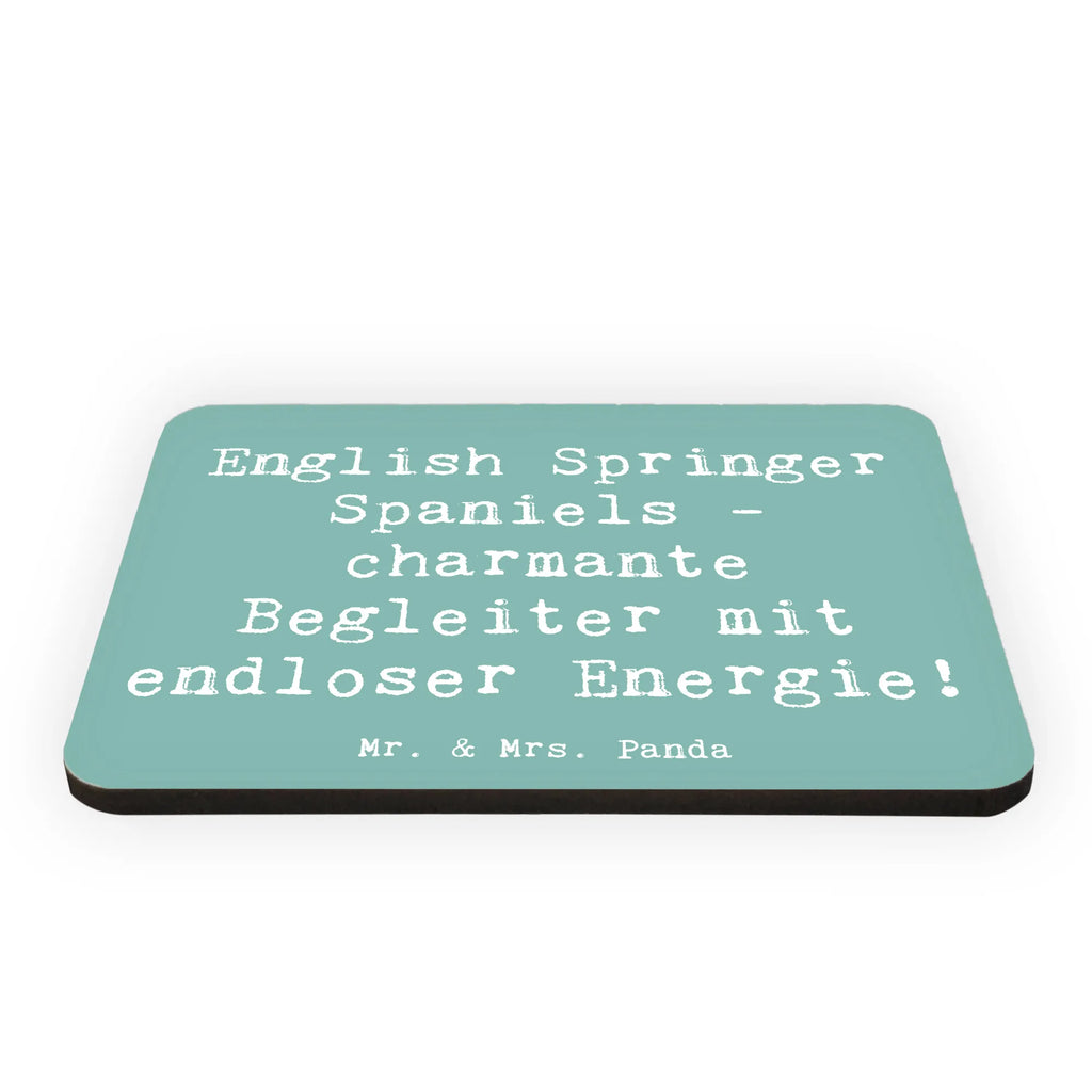 Magnet Saying English Springer Spaniels - charmante Begleiter mit endloser Energie! Souvenir Magnet, Motivmagnete, Notiz Magnet, Pinnwandmagnet, Dekomagnet, Kühlschrankmagnet, Whiteboard Magnet, Kühlschrank Dekoration, Hund, Hunderasse, Rassehund, Hundebesitzer, Geschenk, Tierfreund, Schenken, Welpe