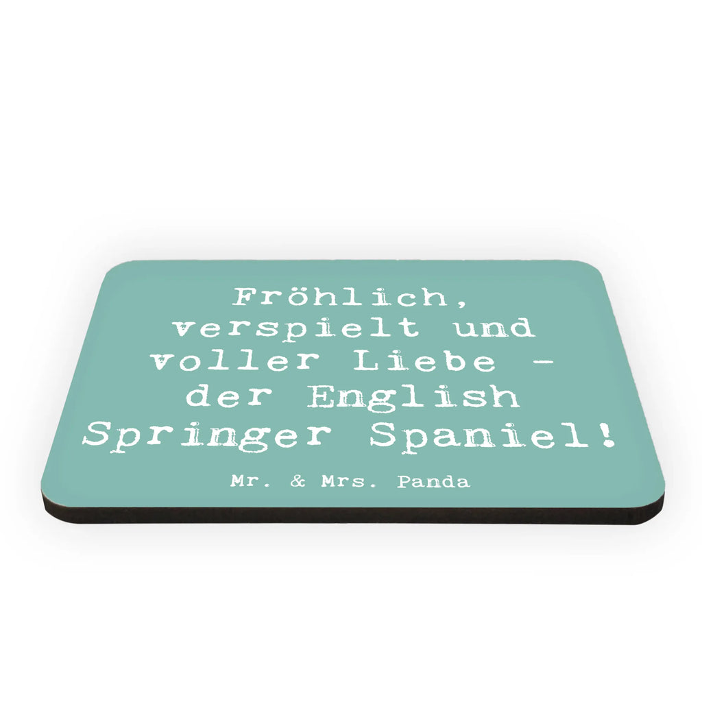 Magnet Saying Fröhlich, verspielt und voller Liebe - der English Springer Spaniel! Pinnwandmagnet, Dekomagnet, Kühlschrank Dekoration, Souvenir Magnet, Notiz Magnet, Whiteboard Magnet, Kühlschrankmagnet, Motivmagnete, Hund, Hunderasse, Rassehund, Hundebesitzer, Geschenk, Tierfreund, Schenken, Welpe