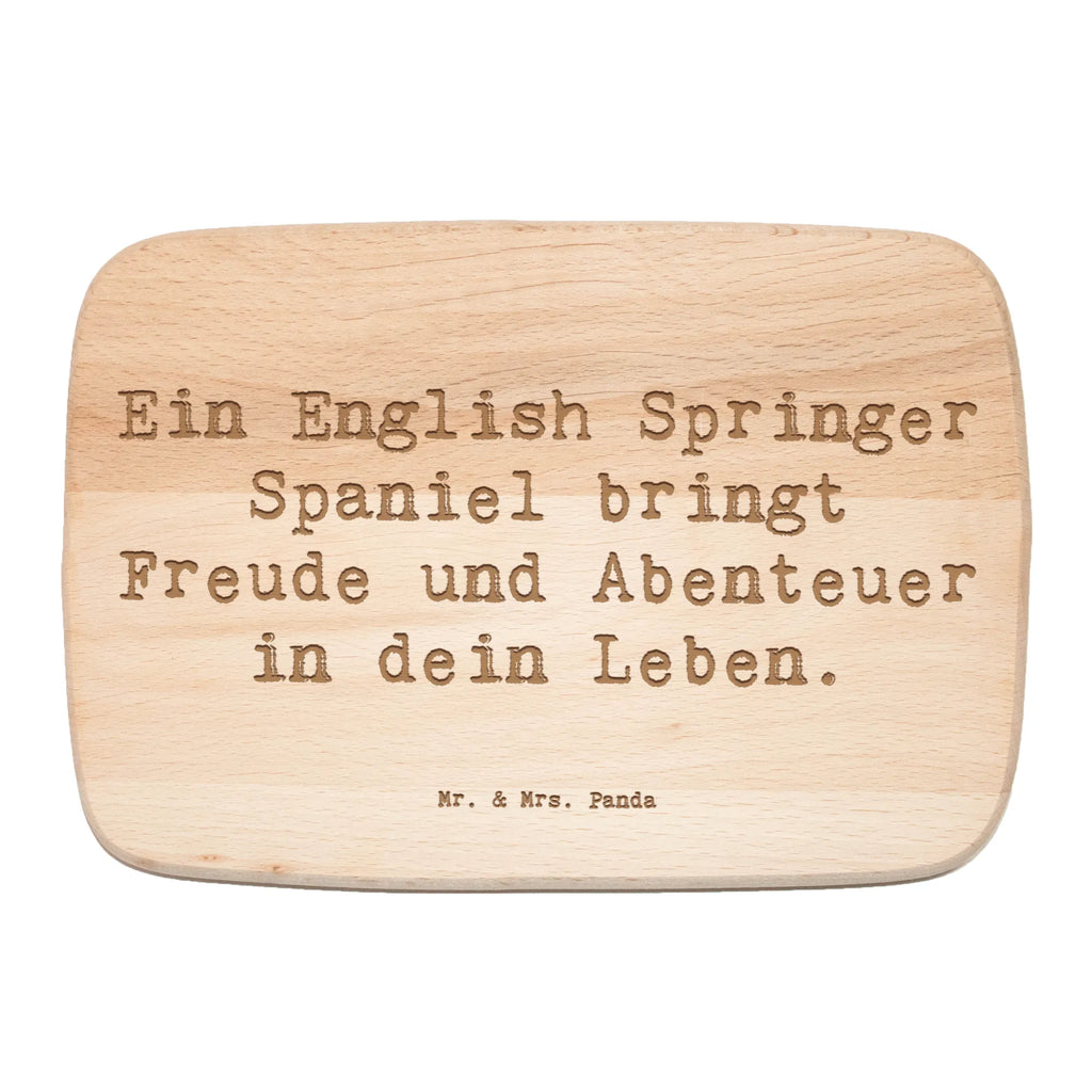 Serving board Saying Ein English Springer Spaniel bringt Freude und Abenteuer in dein Leben. breakfast board, Board, cutting board, Dog, dog breed, purebred dog, dog owner, gift, animal lover, giving, puppy
