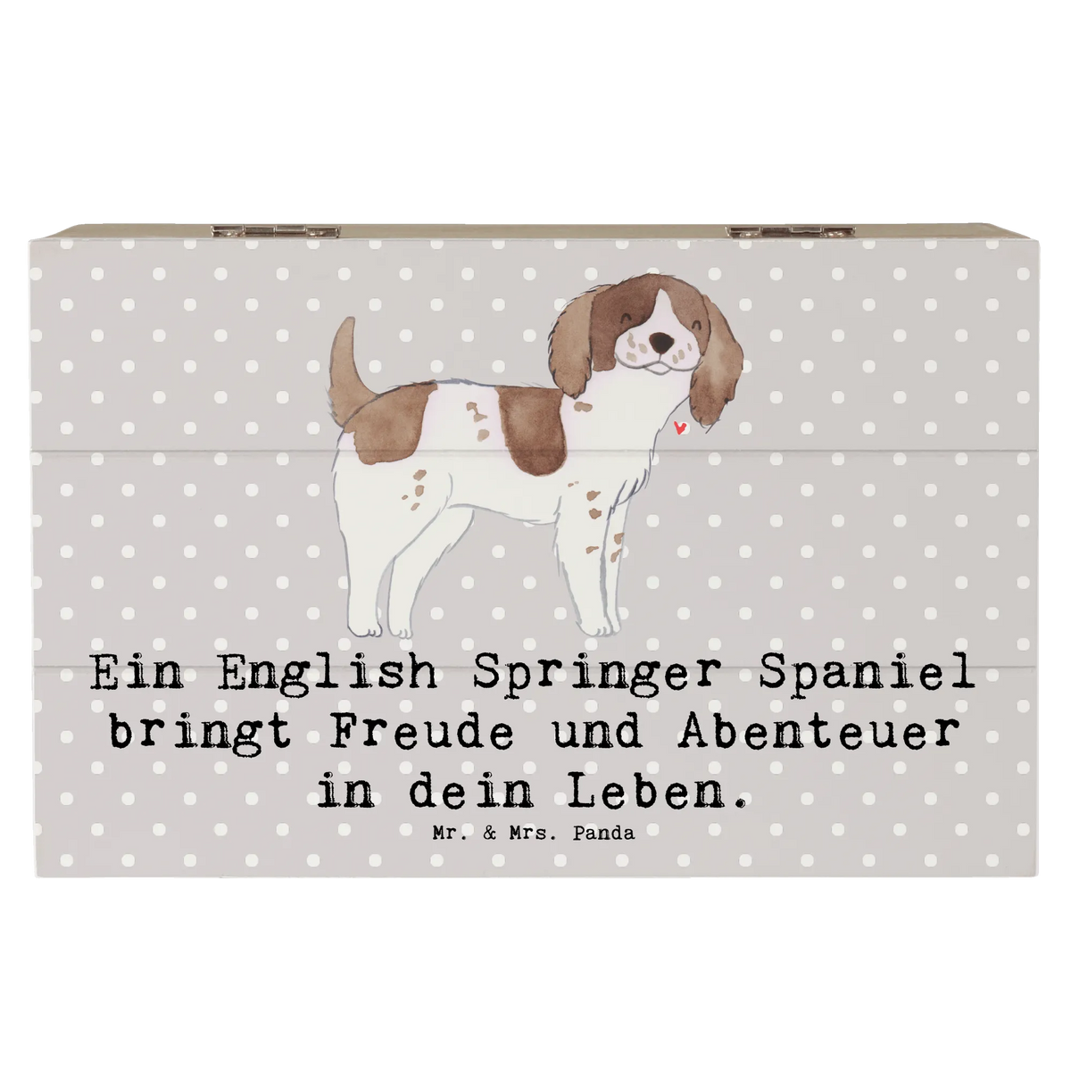 Holzkiste English Springer Spaniel Freude