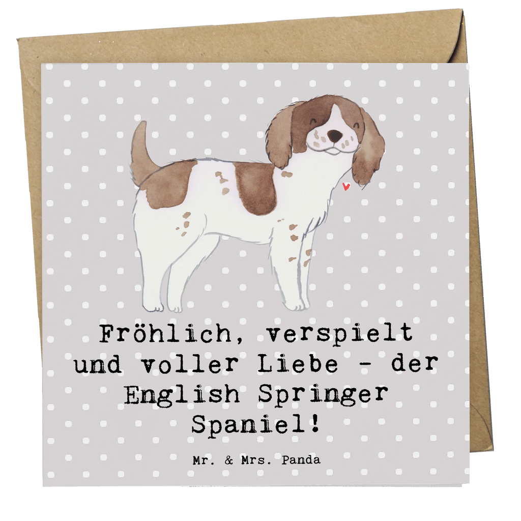 Deluxe Karte English Springer Spaniel Freude Karte, Grußkarte, Geburtstagskarte, Hochwertige Grußkarte, Einladungskarte, Hochwertige Klappkarte, Hochzeitskarte, Glückwunschkarte, Klappkarte, Hund, Hunderasse, Rassehund, Hundebesitzer, Geschenk, Tierfreund, Schenken, Welpe