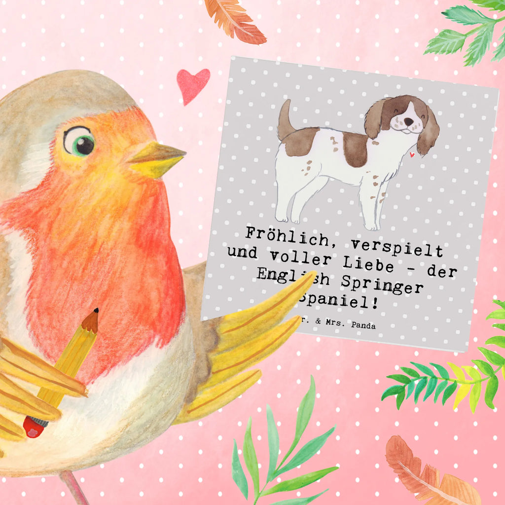 Deluxe Karte English Springer Spaniel Freude Karte, Grußkarte, Geburtstagskarte, Hochwertige Grußkarte, Einladungskarte, Hochwertige Klappkarte, Hochzeitskarte, Glückwunschkarte, Klappkarte, Hund, Hunderasse, Rassehund, Hundebesitzer, Geschenk, Tierfreund, Schenken, Welpe