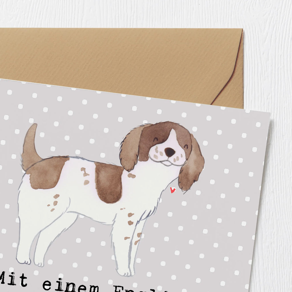 Deluxe Karte English Springer Spaniel Spaß Hochwertige Grußkarte, Hochwertige Klappkarte, Glückwunschkarte, Karte, Einladungskarte, Geburtstagskarte, Grußkarte, Hochzeitskarte, Klappkarte, Hund, Hunderasse, Rassehund, Hundebesitzer, Geschenk, Tierfreund, Schenken, Welpe