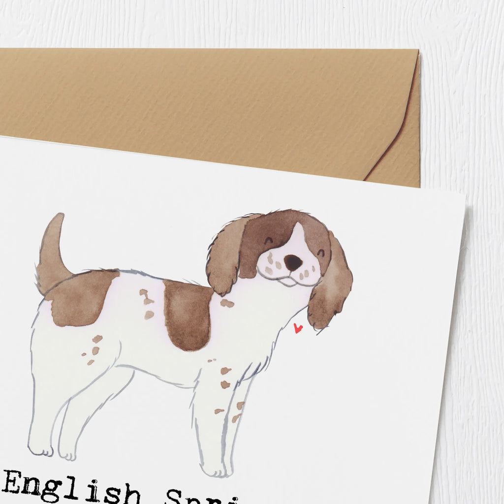 Deluxe Card English Springer Spaniels - charmante Begleiter mit endloser Energie! Klappkarte, Hochzeitskarte, Karte, Glückwunschkarte, Hochwertige Klappkarte, Einladungskarte, Geburtstagskarte, Hochwertige Grußkarte, Grußkarte, Hund, Hunderasse, Rassehund, Hundebesitzer, Geschenk, Tierfreund, Schenken, Welpe
