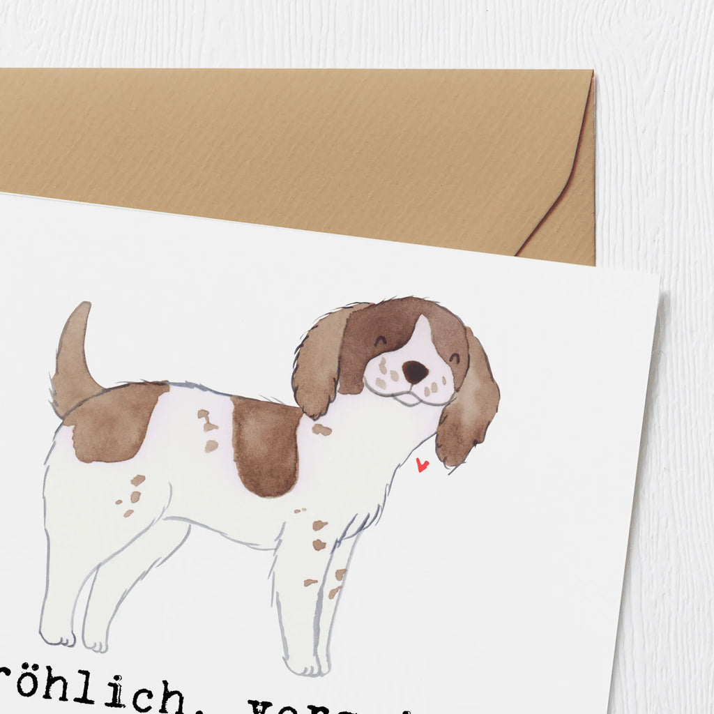 Deluxe Karte English Springer Spaniel Freude Karte, Grußkarte, Geburtstagskarte, Hochwertige Grußkarte, Einladungskarte, Hochwertige Klappkarte, Hochzeitskarte, Glückwunschkarte, Klappkarte, Hund, Hunderasse, Rassehund, Hundebesitzer, Geschenk, Tierfreund, Schenken, Welpe