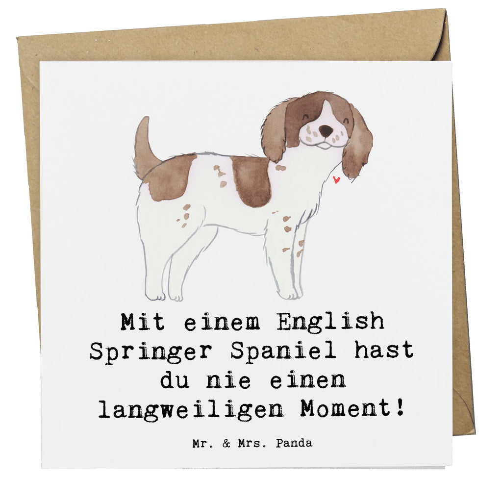 Deluxe Karte English Springer Spaniel Spaß Hochwertige Grußkarte, Hochwertige Klappkarte, Glückwunschkarte, Karte, Einladungskarte, Geburtstagskarte, Grußkarte, Hochzeitskarte, Klappkarte, Hund, Hunderasse, Rassehund, Hundebesitzer, Geschenk, Tierfreund, Schenken, Welpe
