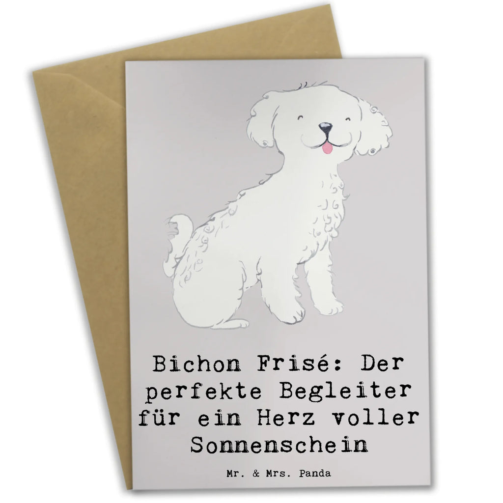 Grußkarte Bichon Frisé Freude Karte, Ansichtskarten, Einladungskarte, Grußkarte, Klappkarte, Glückwunschkarte, Geburtstagskarte, Hochzeitskarte, Hund, Hunderasse, Rassehund, Hundebesitzer, Geschenk, Tierfreund, Schenken, Welpe