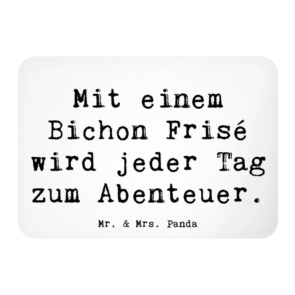 Magnet Spruch Mit einem Bichon Frisé wird jeder Tag zum Abenteuer. Motivmagnete, Dekomagnet, Whiteboard Magnet, Kühlschrankmagnet, Kühlschrank Dekoration, Pinnwandmagnet, Notiz Magnet, Souvenir Magnet, Hund, Hunderasse, Rassehund, Hundebesitzer, Geschenk, Tierfreund, Schenken, Welpe