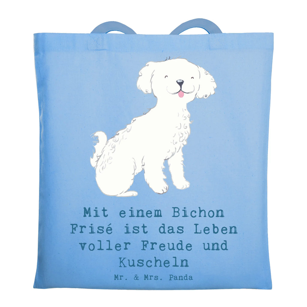 Tragetasche Bichon Frisé Freude Jutetasche, Jutebeutel, Tragetasche, Umhängetasche, Einkaufstüte, Shopper, Beuteltasche, Einkaufstasche, Strandtasche, Stoffbeutel, Badetasche, Stofftasche, Beutel, Tasche, Schultertasche, Laptoptasche, Hund, Hunderasse, Rassehund, Hundebesitzer, Geschenk, Tierfreund, Schenken, Welpe