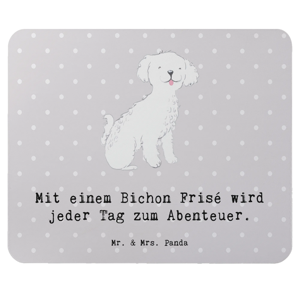 Mouse mat Mit einem Bichon Frisé wird jeder Tag zum Abenteuer. PC Zubehör, Mausunterlage, Mousepad, Einzigartiges Mauspad, Arbeitszimmer, Mauspad Büro, Büroausstattung, Computer zubehör, Mauspad, Designer Mauspad, Hund, Hunderasse, Rassehund, Hundebesitzer, Geschenk, Tierfreund, Schenken, Welpe