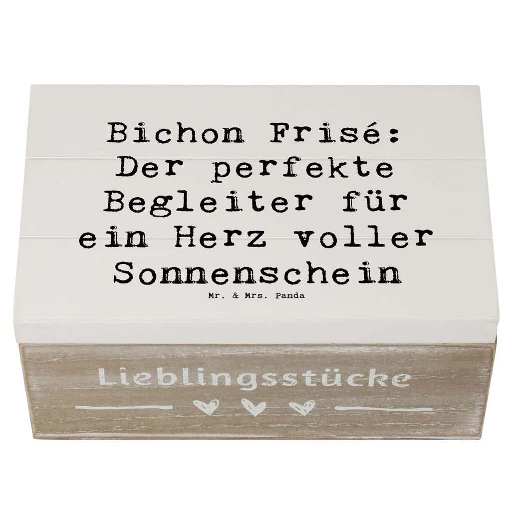 Wooden chest Saying Bichon Frisé: Der perfekte Begleiter für ein Herz voller Sonnenschein Truhe, Erinnerungsbox, Holzkiste, Schatulle, Geschenkdose, Kiste, Erinnerungskiste, Geschenkbox, XXL, Dekokiste, Aufbewahrungsbox, Schatzkiste, Hund, Hunderasse, Rassehund, Hundebesitzer, Geschenk, Tierfreund, Schenken, Welpe