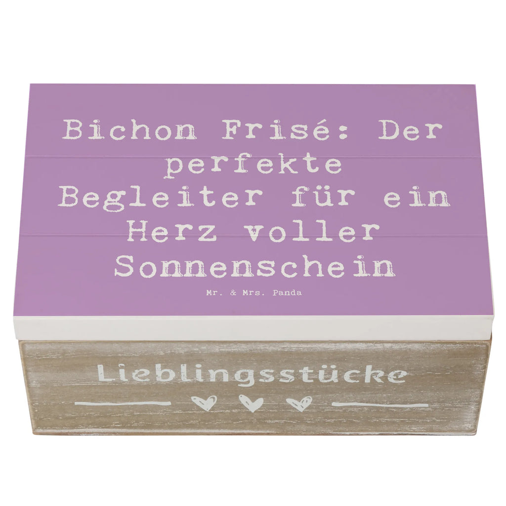 Wooden chest Saying Bichon Frisé: Der perfekte Begleiter für ein Herz voller Sonnenschein Truhe, Erinnerungsbox, Holzkiste, Schatulle, Geschenkdose, Kiste, Erinnerungskiste, Geschenkbox, XXL, Dekokiste, Aufbewahrungsbox, Schatzkiste, Hund, Hunderasse, Rassehund, Hundebesitzer, Geschenk, Tierfreund, Schenken, Welpe