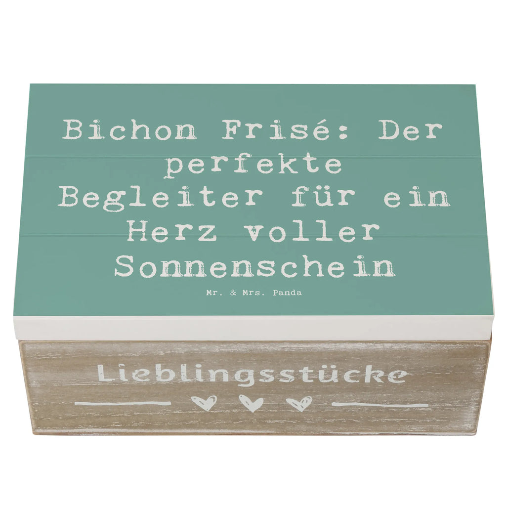 Wooden chest Saying Bichon Frisé: Der perfekte Begleiter für ein Herz voller Sonnenschein Truhe, Erinnerungsbox, Holzkiste, Schatulle, Geschenkdose, Kiste, Erinnerungskiste, Geschenkbox, XXL, Dekokiste, Aufbewahrungsbox, Schatzkiste, Hund, Hunderasse, Rassehund, Hundebesitzer, Geschenk, Tierfreund, Schenken, Welpe