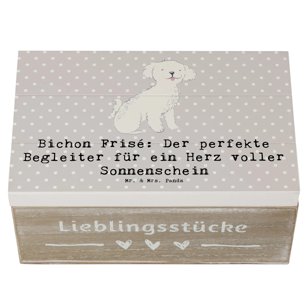 Holzkiste Bichon Frisé Freude Schatulle, Schatzkiste, Dekokiste, Kiste, Geschenkdose, Erinnerungsbox, XXL, Aufbewahrungsbox, Erinnerungskiste, Geschenkbox, Truhe, Holzkiste, Hund, Hunderasse, Rassehund, Hundebesitzer, Geschenk, Tierfreund, Schenken, Welpe