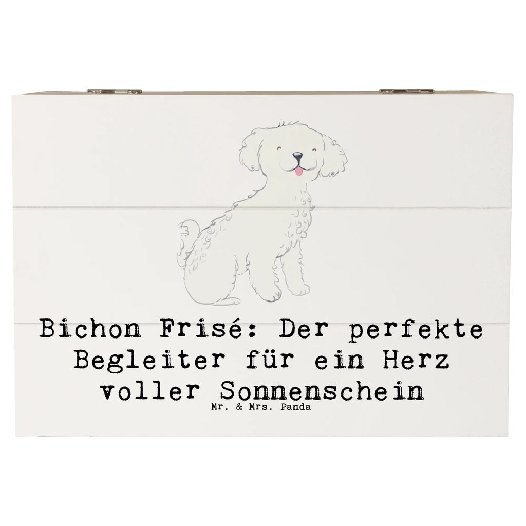 Holzkiste Bichon Frisé Freude Schatulle, Schatzkiste, Dekokiste, Kiste, Geschenkdose, Erinnerungsbox, XXL, Aufbewahrungsbox, Erinnerungskiste, Geschenkbox, Truhe, Holzkiste, Hund, Hunderasse, Rassehund, Hundebesitzer, Geschenk, Tierfreund, Schenken, Welpe
