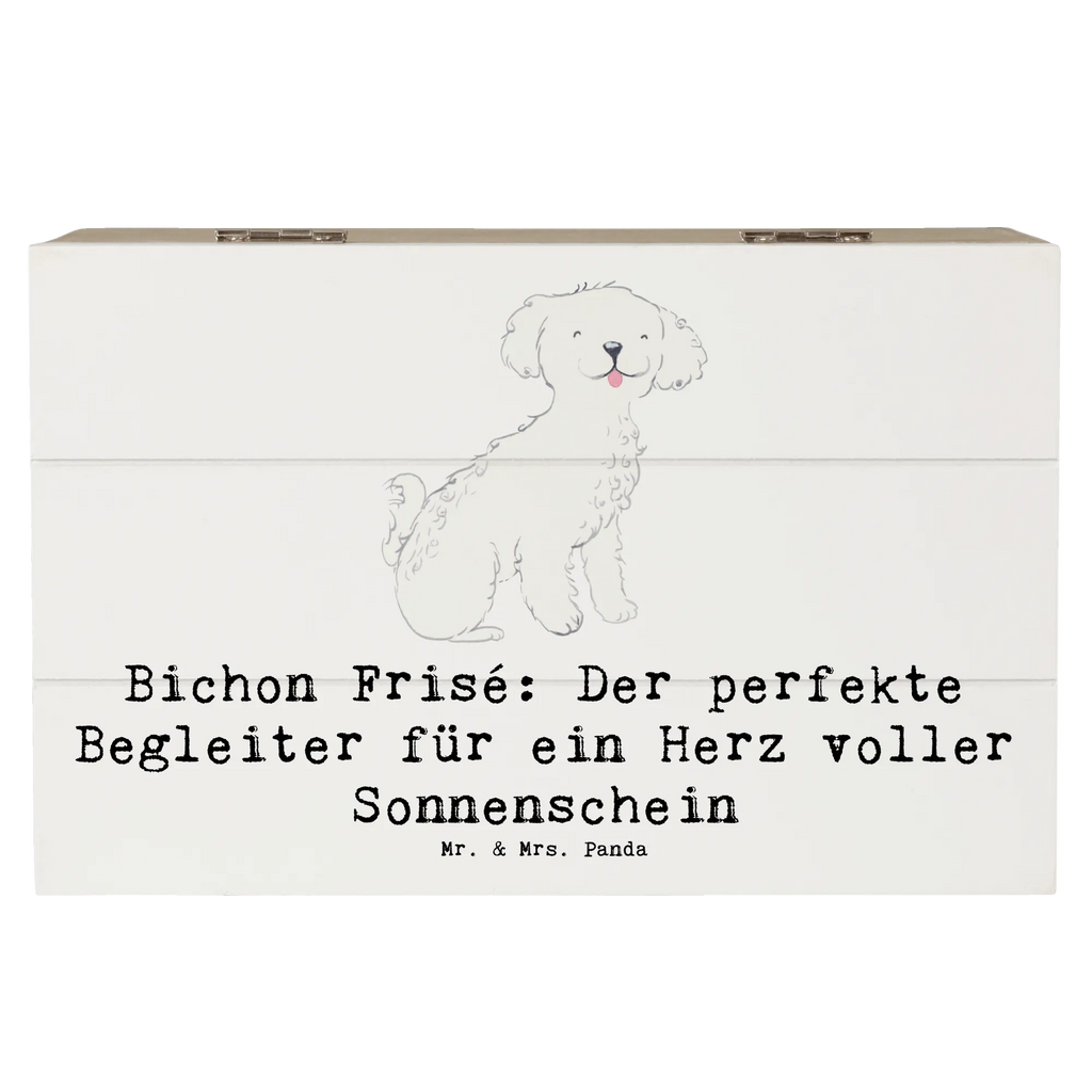 Holzkiste Bichon Frisé Freude Schatulle, Schatzkiste, Dekokiste, Kiste, Geschenkdose, Erinnerungsbox, XXL, Aufbewahrungsbox, Erinnerungskiste, Geschenkbox, Truhe, Holzkiste, Hund, Hunderasse, Rassehund, Hundebesitzer, Geschenk, Tierfreund, Schenken, Welpe