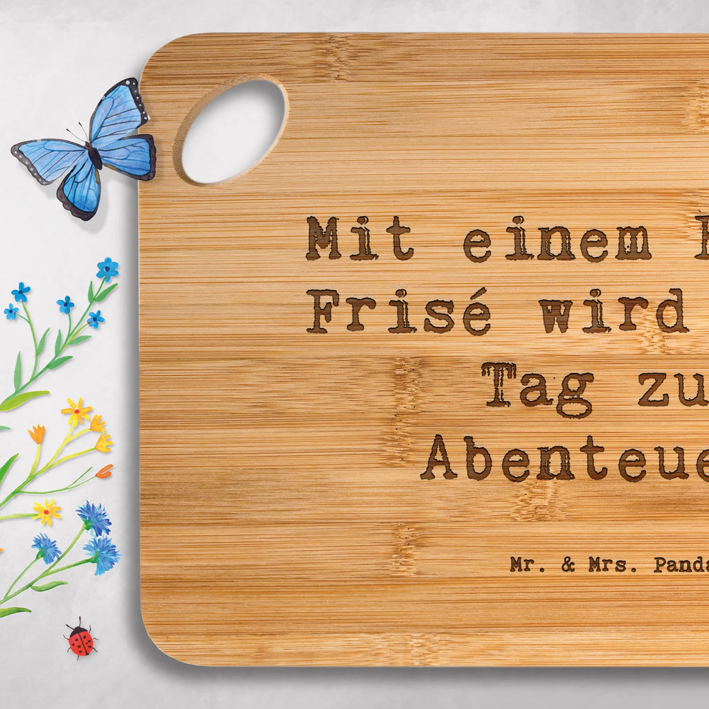 Schneidebrett Spruch Bichon Frisé Abenteuer Schneidebrett, Servierbrett, Holzbrettchen, Brett, Holzbrett, Hackbrett, Frühstücksbrett, Küchenbrett, Hund, Hunderasse, Rassehund, Hundebesitzer, Geschenk, Tierfreund, Schenken, Welpe