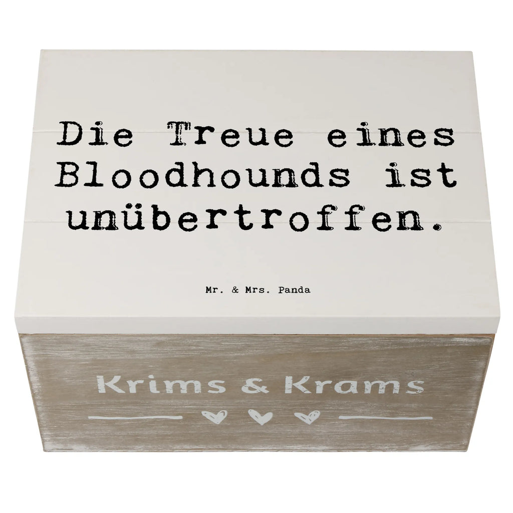 Wooden chest Saying Die Treue eines Bloodhounds ist unübertroffen. Schatulle, Geschenkbox, Schatzkiste, Erinnerungskiste, Kiste, XXL, Erinnerungsbox, Holzkiste, Dekokiste, Aufbewahrungsbox, Truhe, Geschenkdose, Hund, Hunderasse, Rassehund, Hundebesitzer, Geschenk, Tierfreund, Schenken, Welpe