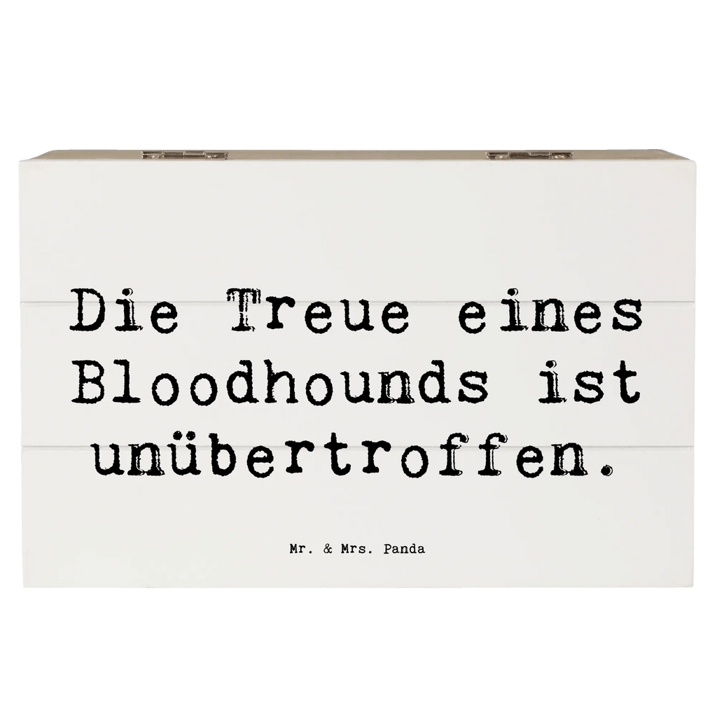 Wooden chest Saying Die Treue eines Bloodhounds ist unübertroffen. Schatulle, Geschenkbox, Schatzkiste, Erinnerungskiste, Kiste, XXL, Erinnerungsbox, Holzkiste, Dekokiste, Aufbewahrungsbox, Truhe, Geschenkdose, Hund, Hunderasse, Rassehund, Hundebesitzer, Geschenk, Tierfreund, Schenken, Welpe