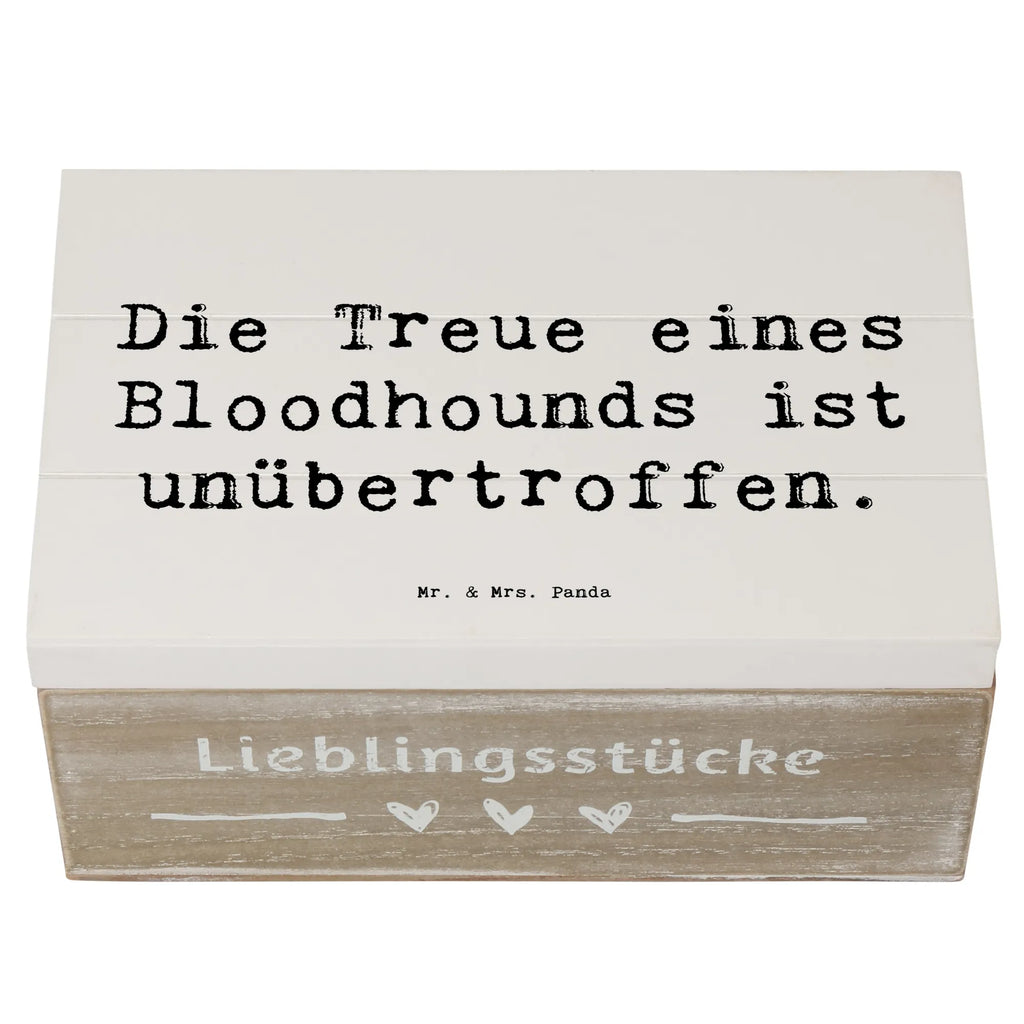Wooden chest Saying Die Treue eines Bloodhounds ist unübertroffen. Schatulle, Geschenkbox, Schatzkiste, Erinnerungskiste, Kiste, XXL, Erinnerungsbox, Holzkiste, Dekokiste, Aufbewahrungsbox, Truhe, Geschenkdose, Hund, Hunderasse, Rassehund, Hundebesitzer, Geschenk, Tierfreund, Schenken, Welpe
